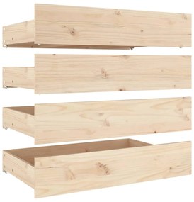 vidaXL Πλαίσιο Κρεβατιού 150 x 200 εκ. Μασίφ Ξύλο King Size