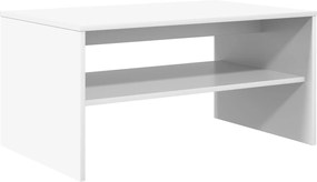 vidaXL Τραπεζάκι σαλονιού Λευκό 80 x 50 x 40 cm Επεξεργασμένο ξύλο