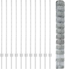 vidaXL Τεντώτο με στήριγμα Ασημί 1,2 x 25 m Ατσάλι