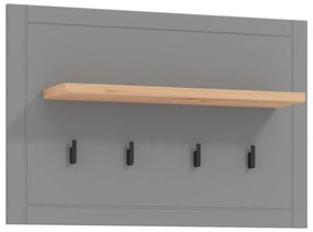 Έπιπλο Εισόδου - Κρεμάστρα Valencia CIV Artisan Oak - Γκρί Μάτ 86,5x19,5x57 εκ. 86.5x19.5x57 εκ.