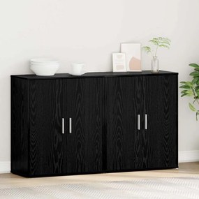 vidaXL Πλαϊνό γραφείο 2 pcs Μαύρη Οξυά 60 x 31 x 70 εκ