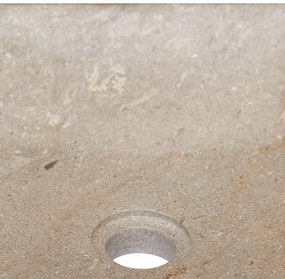 vidaXL Νιπτήρας Γκρι 40 x 40 x 10 εκ. Μαρμάρινος