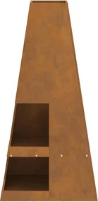 vidaXL Φωτιά Καφέ 50 x 50 x 100 cm Ατσάλι Σκληρυθέν στον Αέρα