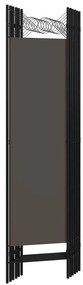 vidaXL Διαχωριστικό Δωματίου με 6 Πάνελ Ανθρακί 240 x 180 εκ.