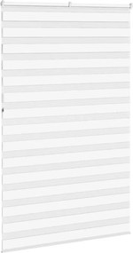 vidaXL Ζέβρα τυφλή Λευκό Πλάτος υφάσματος 145,9 εκ. Πολυεστέρας