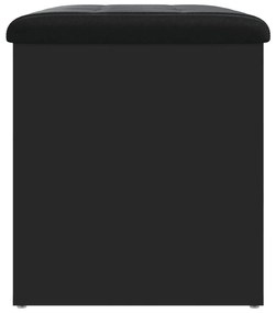 vidaXL Παγκάκι Αποθήκευσης Μαύρο 62x42x45 εκ. από Επεξεργασμένο Ξύλο