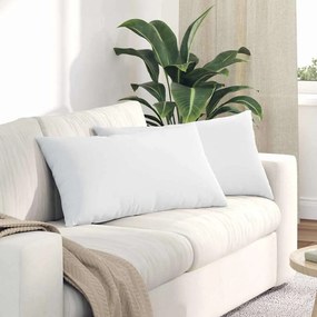 vidaXL Μαξιλάρι Καναπέ 2 pcs Λευκό 80 x 40 cm ύφασμα