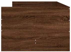 vidaXL Πλαίσιο Κρεβατιού με Συρτάρια Καφέ Δρυς 100x200 εκ.