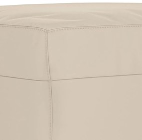 vidaXL Πάγκος Κρεμ 70 x 35 x 41 εκ. από Ύφασμα Μικροϊνών