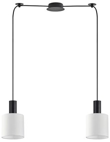Φωτιστικό Οροφής Δίφωτο Homelighting 77-8508 Black/White