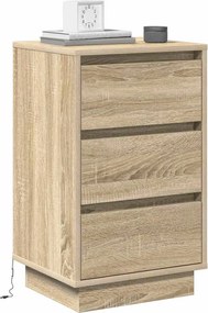 vidaXL Κομοδίνο Δρύς Sonoma 39 x 34,5 x 65 εκ. Επεξεργασμένο ξύλο
