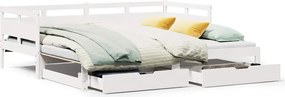 vidaXL Καναπές Κρεβάτι Συρόμενος Χωρίς Στρώμα 80x200 εκ. &amp; Συρτάρια