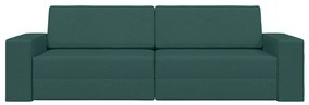 vidaXL Καναπές Κρεβάτι 2 σε 1 Σκούρος Πράσινος 245x150x60.5 εκ Υφάσματος