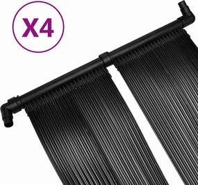 vidaXL Θερμαντικά Πισίνας Ηλιακά 4 τεμ. 80 x 620 εκ.