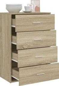 vidaXL Ντουλάπι Sonoma Δρυς 60x31x84 εκ. Επεξεργασμένο Ξύλο