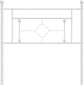 vidaXL Ανταλλακτικό κεφαλάρι Λευκό 100 εκ. Μεταλλικό