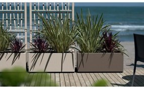 Βάζο Λουλουδιών Starwax Λευκό Ορθογώνιο 80 cm