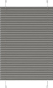 vidaXL Πλισέ περσίδα Ανθρακί 85x100 cm Πλάτος υφάσματος 84,4 cm