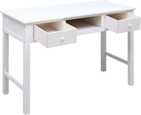 vidaXL Γραφείο Λευκό 110 x 45 x 76 εκ. Ξύλινο