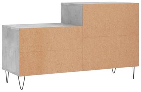 vidaXL Παπουτσοθήκη Γκρι Σκυροδέματος 102x36x60 εκ. Επεξεργασμένο Ξύλο