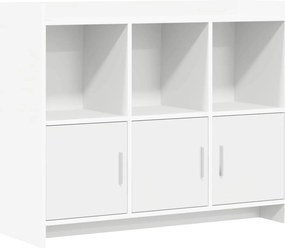 vidaXL Πλαϊνό γραφείο Λευκό 98,5 x 33 x 80 εκ Επεξεργασμένο Ξύλο