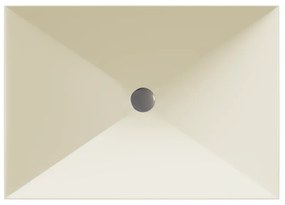 Sanitec Prisma 280 Νιπτήρας Συνθετικός Επικαθήμενος 50x40,5x10,5cm Ocra