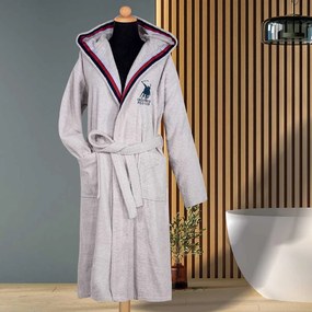 Μπουρνούζι Greenwich Polo Club Essential 3064 Grey Γκρι Small