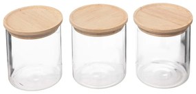 Δοχεία Αποθήκευσης 350ml (Σετ 3τμχ) Με Αεροστεγές Κλείσιμο F-V Hermet 202525