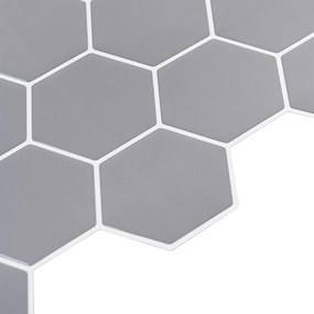 vidaXL Εξάγωνο Πλακάκι 20 τεμ. Γκρι 30 x 30 cm Πολυουρεθάνη και PET