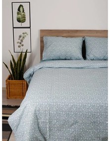 Σετ Σεντόνια Cotton Feelings 920 Aqua Υπέρδιπλο με λάστιχο (170x205+30)