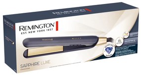 Ίσιωμα μαλλιών Remington S5805 Sapphire Luxe, Κεραμική επίστρωση, Γρήγορη θέρμανση, 5 επίπεδα θερμοκρασίας, Αυτόματη απενεργοποίηση, Μπρονζέ/σκούρο μπλε