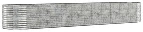 Ζαρντινιέρα Ασημί 507x100x68 εκ. Ατσάλι με Ηλεκτρ. Βαφή Πούδρας - Ασήμι