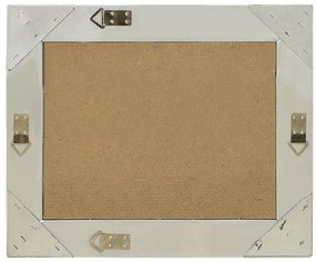 vidaXL Καθρέφτης Τοίχου με Μπαρόκ Στιλ Ασημί 60 x 40 εκ.
