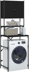 vidaXL Ντουλάπι Πλυντηρίου Μαύρο 68x48,5x194 εκ.