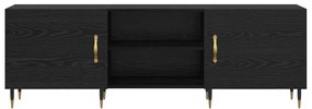vidaXL Ντουλάπι TV Μαύρη δρυς 150 x 30 x 50 cm Επεξεργασμένο ξύλο