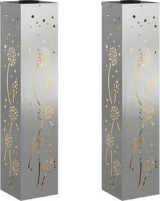 vidaXL Ηλιακό LED Φως Δρόμου 2 pcs Σκ rusty Γαλβανισμένο