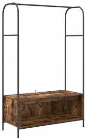 vidaXL Ράφι Ρούχων Καφέ 100 x 44 x 160 εκ Επεξεργασμένο ξύλο