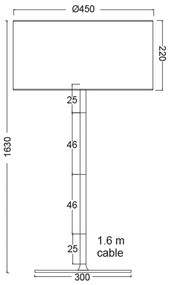 Επιδαπέδιο φωτιστικό Sonter-Μαύρο