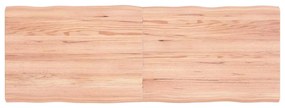 vidaXL Επιφ Τραπεζιού Αν Καφέ 140x50x(2-4)εκ.Ακατέργ. Μασίφ Ξύλο Δρυός