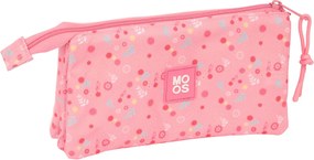 Τριπλή Κασετίνα Moos Passion Πολύχρωμο 22 x 12 x 3 cm