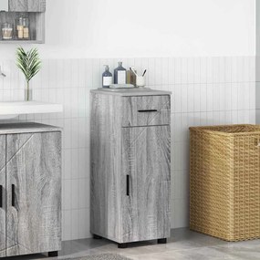 vidaXL Ντουλάπι Μπάνιου Γκρίζο Σονομα 30 x 35 x 80 εκ