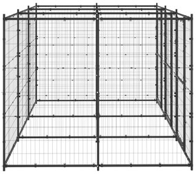 Κλουβί Σκύλου Εξωτερικού Χώρου 7,26 μ² από Ατσάλι - Μαύρο