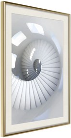 Αφίσα - Spiral Stairs - 40x60 - Χρυσό - Με πασπαρτού