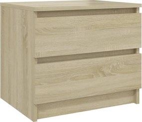 vidaXL Κομοδίνο Sonoma Δρυς 50 x 39 x 43,5 εκ. από Επεξ. Ξύλο