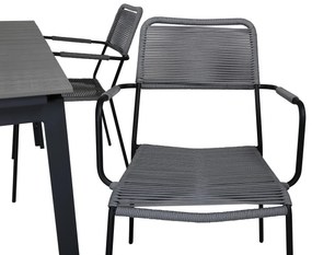 Σετ Τραπέζι και καρέκλες Dallas 2988, Polyξύλο, Σχοινί | Epipla1.gr