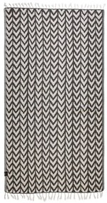 Πετσέτα Θαλάσσης - Παρεό 3684 Black-Ivory Greenwich Polo Club Θαλάσσης 80x180cm 100% Cotton