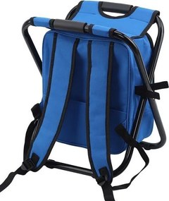 Πτυσσόμενο σκαμπό και σακίδιο camping - 1344 - 170105 - Black