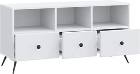 vidaXL Ντουλάπι TV Λευκό 102 x 34,5 x 50 εκ. Επεξεργασμένο Ξύλο