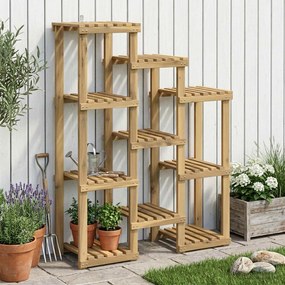 vidaXL Βάση φυτών Λευκός Χρωματισμός 85 x 30 x 114,5 εκ.