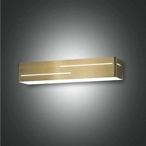 Φωτιστικό Τοίχου Banny 3618-21-119 31x7x5cm Led 1700lm 18W Brass Fabas Luce